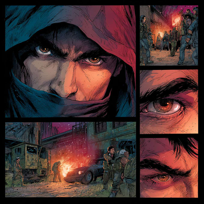 draw a comic book illustration with comic book illustrator