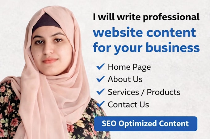 write professional website content for your business