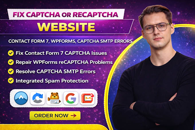 fix wordpress captcha, recaptcha, contact form 7, wpforms, captcha smtp errors