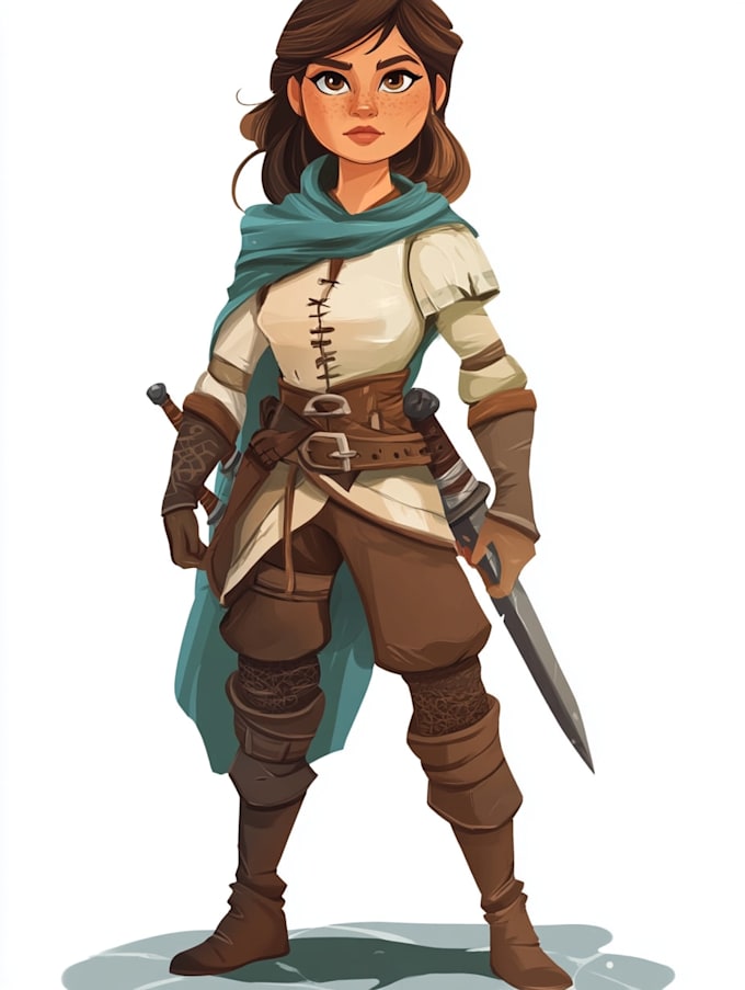 draw 2d game character or 2d character