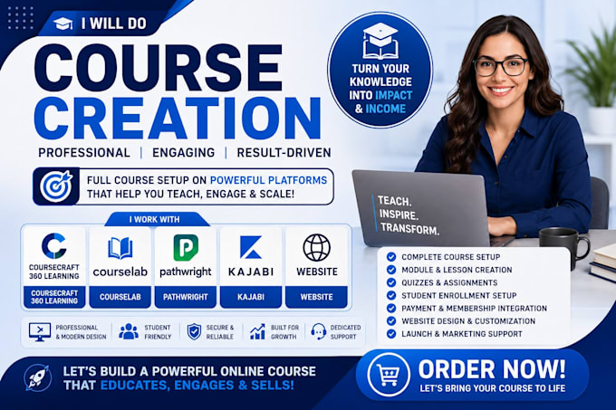 do course creation coursecraft 360 learning courselab pathwright kajabi website