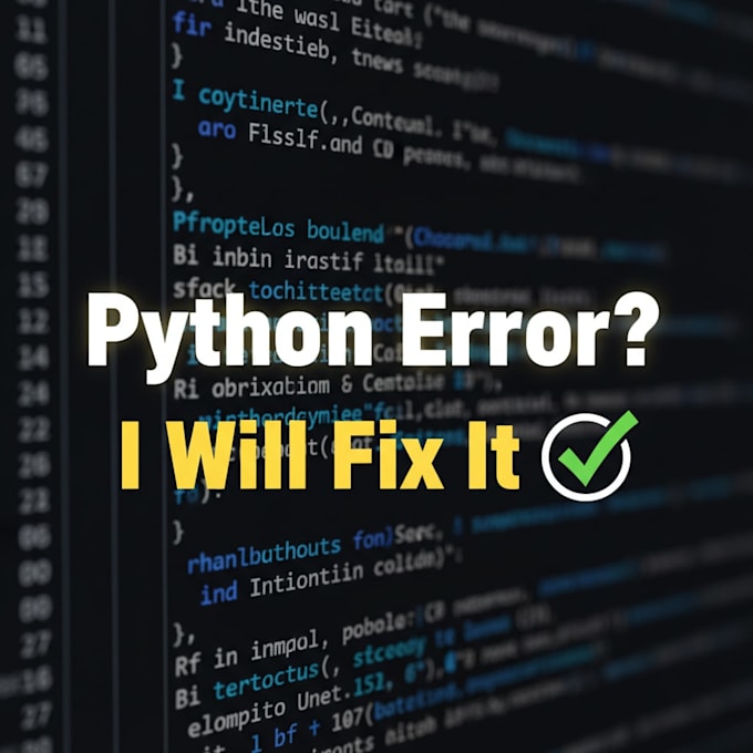 Fix your python bug in 2 hours by Sangitadas503 | Fiverr