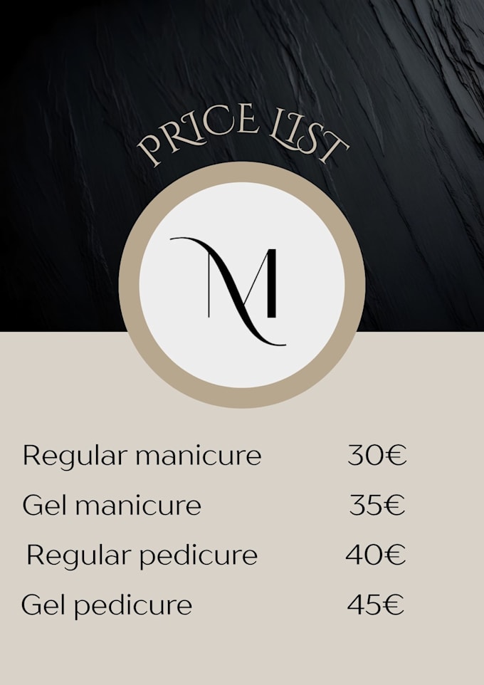 create nail salon flyer