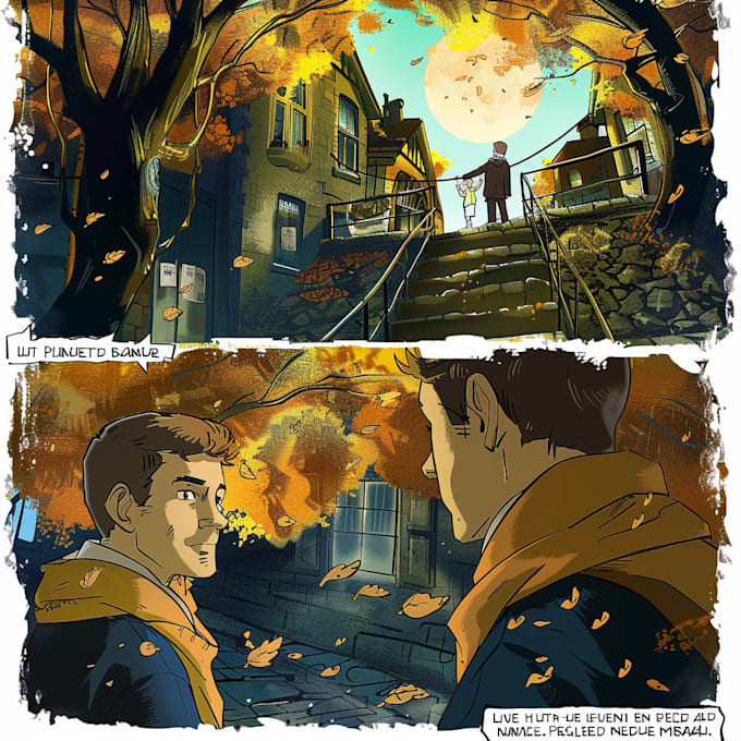 draw special comic illustration or graphic novel