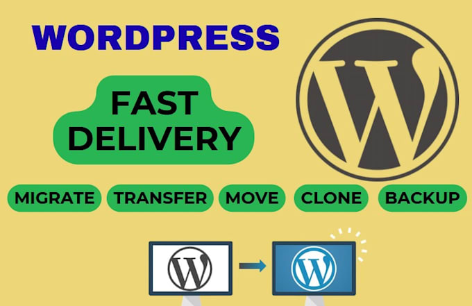 do wordpress migration and migrate website to any hosting