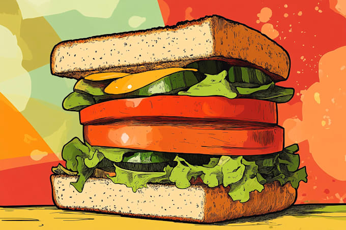 do a food pop art