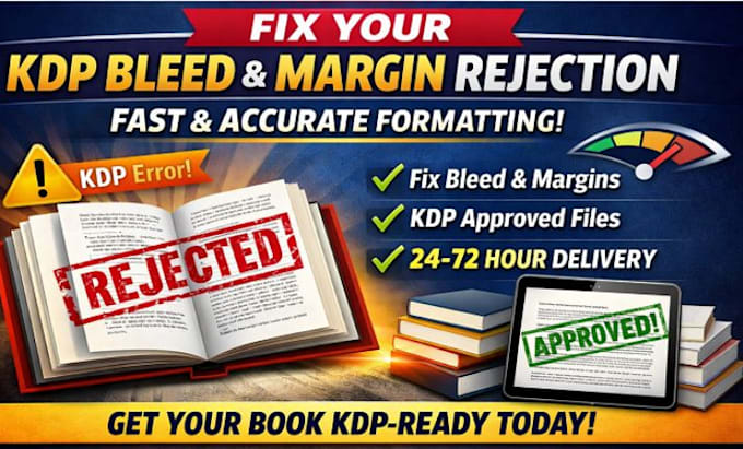 fix your KDP bleed and margin rejection