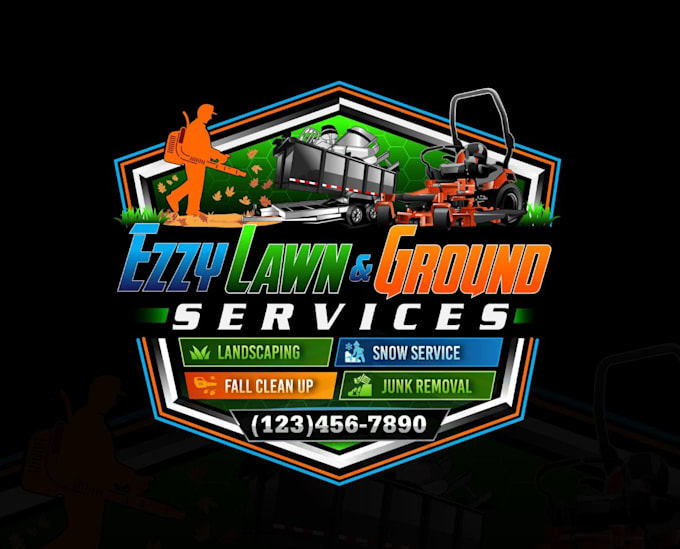design unique removal service and stump grinding logo