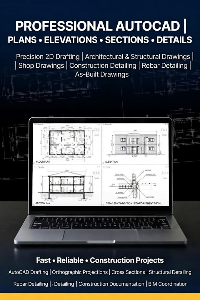 Do convert pdf picture or sketch to professional cad drawing by Aadi_22 ...