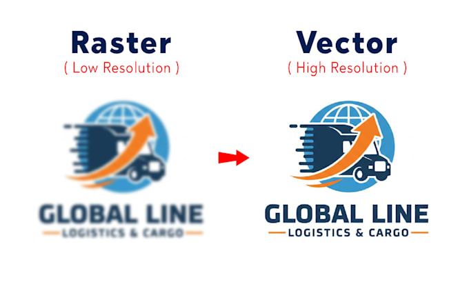 edit, redraw, convert any logo, image or sketch to vector