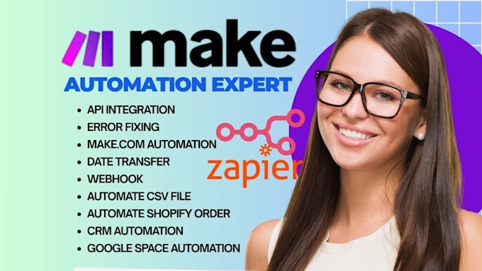 setup make,com automation,fix made com automation, make scenario make com expert