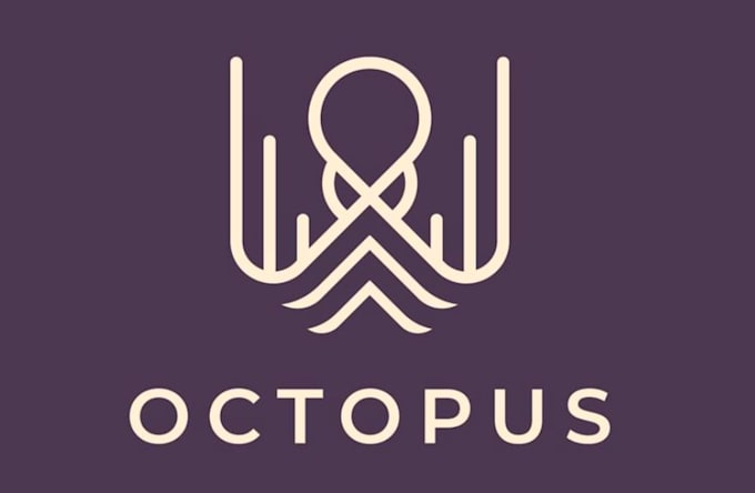 draw amazing octopus logo design with tshirt design