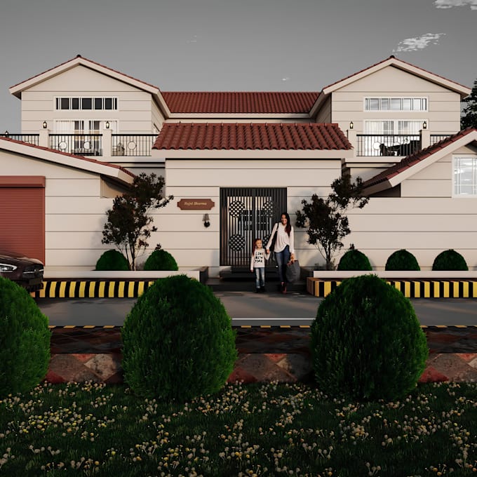 create photorealistic 3d architectural exterior renderings