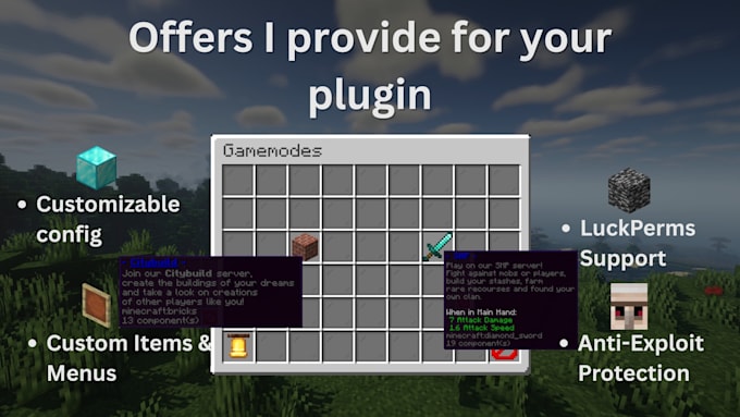 develop a custom minecraft smp plugin for spigot or paper