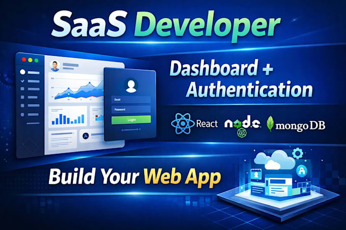 build a saas web application with dashboard and authentication