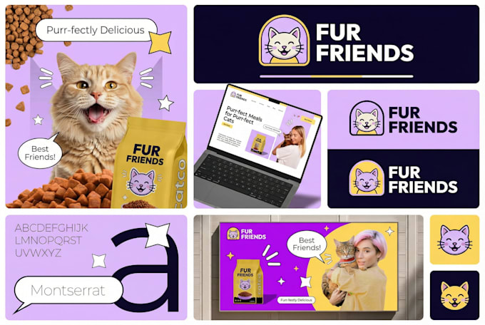 do logo design and branding kit package with brand identity