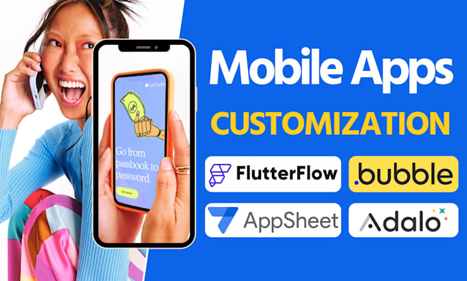 build custom no code app using flutterflow, adalo and appsheet applications