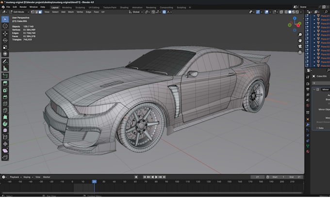 Design game ready 3d car model, rig racing car asset for unity and ...