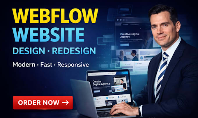 design or redesign webflow website, webflow expert, webflow developer