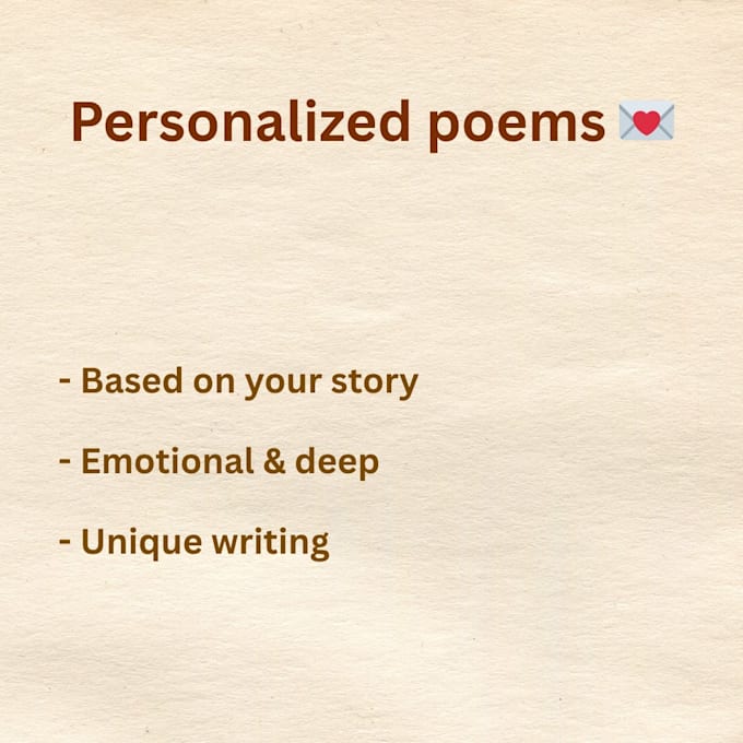 write an emotional poem in english or german