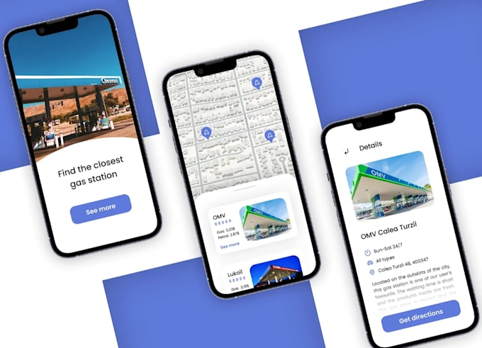 develop fuel delivery app, gas station finder app,  fleet management software