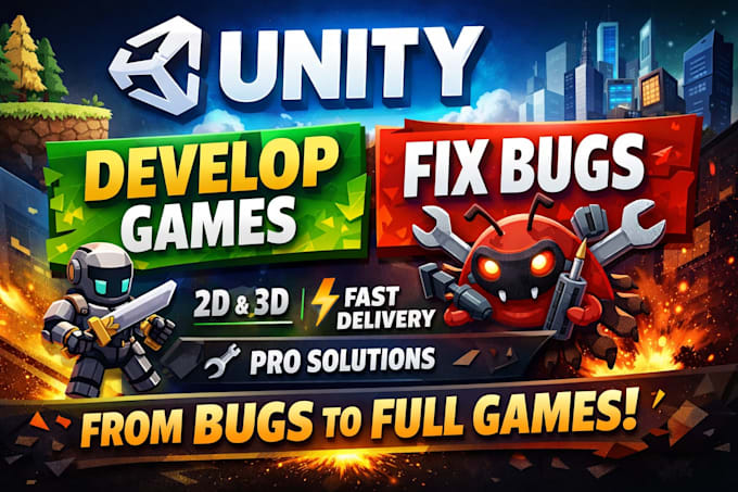 Your unity game prototype or fix any unity bugs quickly by Celesticarts ...