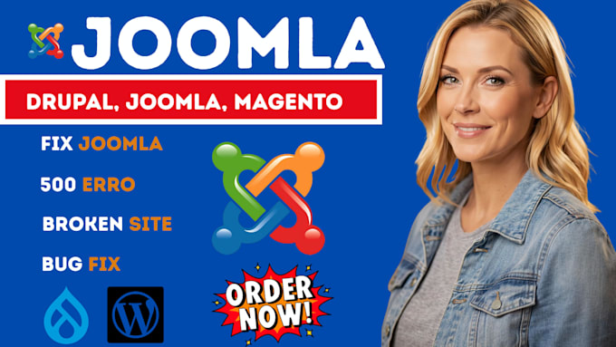 develop, create, fix, update or migrate your joomla 3, 4, 5 website fast