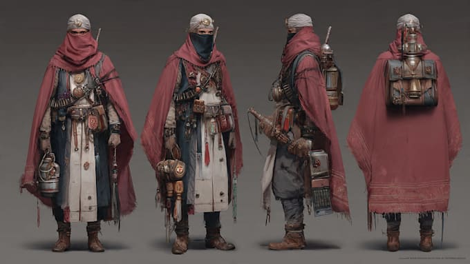 do a character concept art