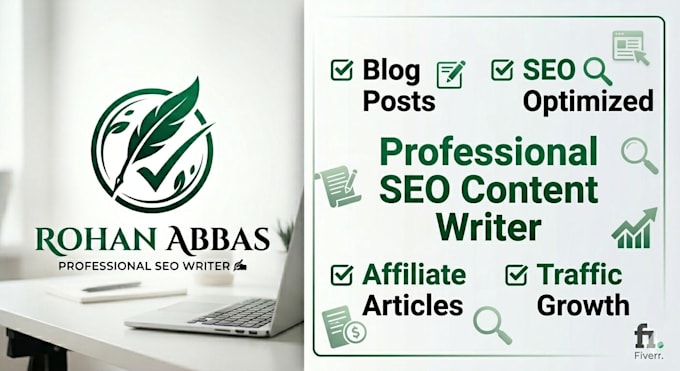 write SEO optimized blog posts and articles for your website
