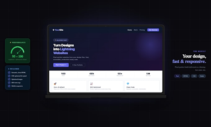 turn your ai generated site or design into a real website