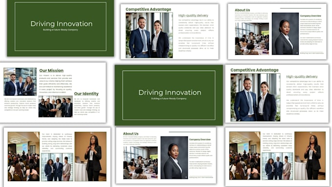 design company presentation, webinar powerpoint brochure investor pitch deck ppt