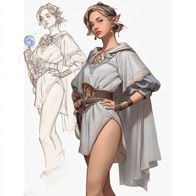 Paint professional fantasy character art for your rpg and books by ...