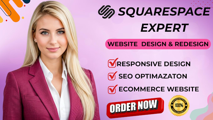build squarespace website design or redesign squarespace website design