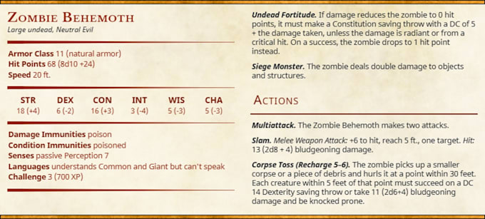 create custom dnd items npcs and legendary bosses