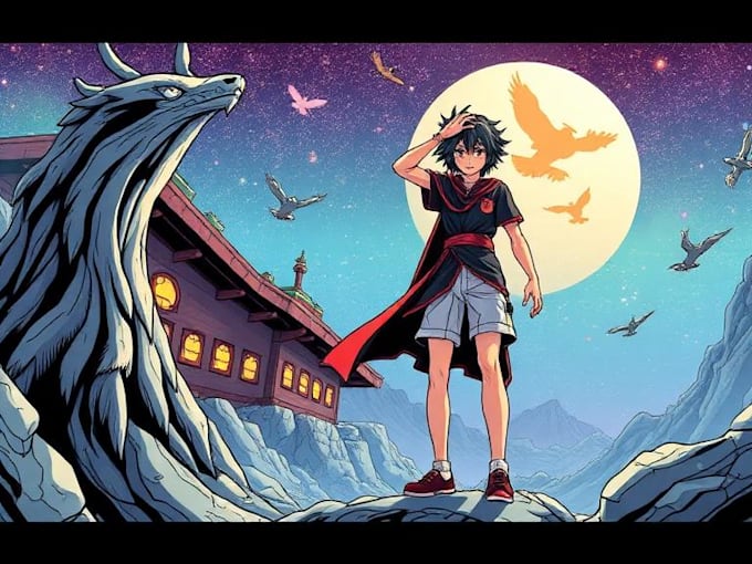 create manga, comic and anime artwork