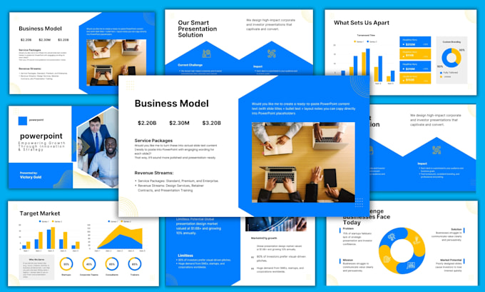 redesign powerpoint presentation google slides improve pitch deck ppt slides