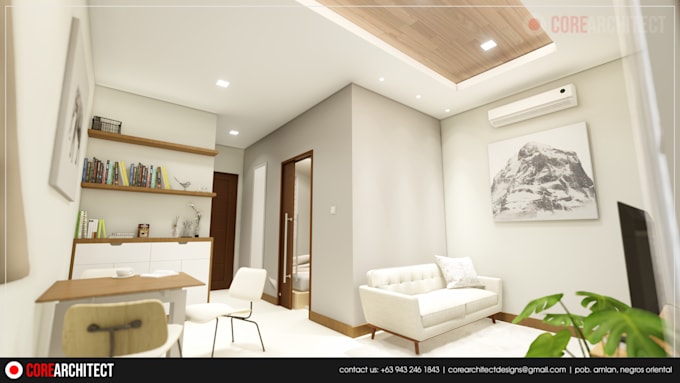 produce 3d interior rendering for residential units