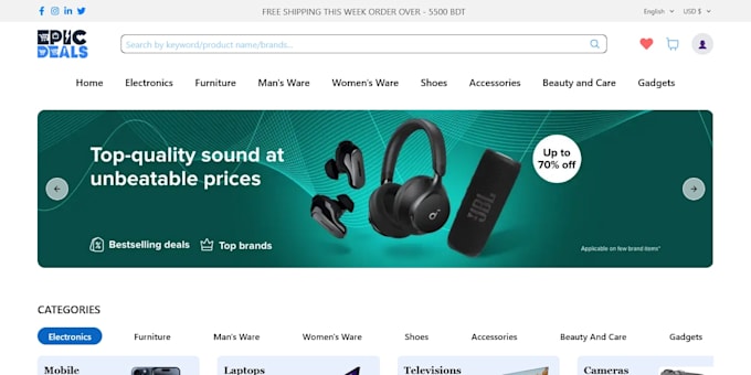 build business e commerce and ngo websites with tailwind CSS