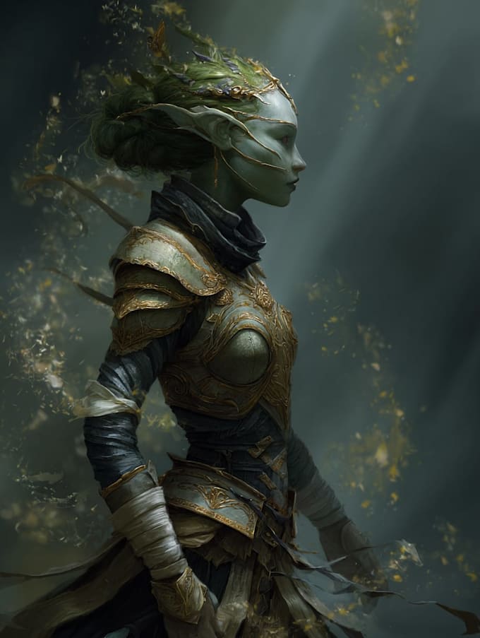 Create a fantasy character concept art by Lizziesharp | Fiverr