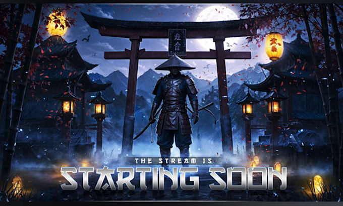 design theme based or anime style twitch overlays