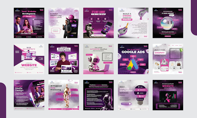 design modern social media poster for business, instagram and ads