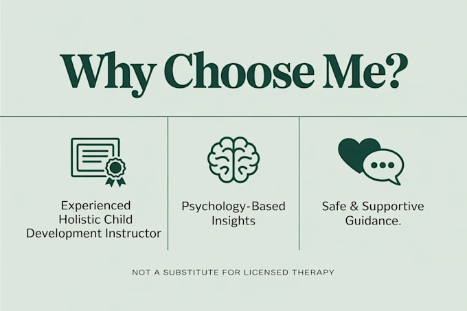 provide psychology based emotional support and child development guidance