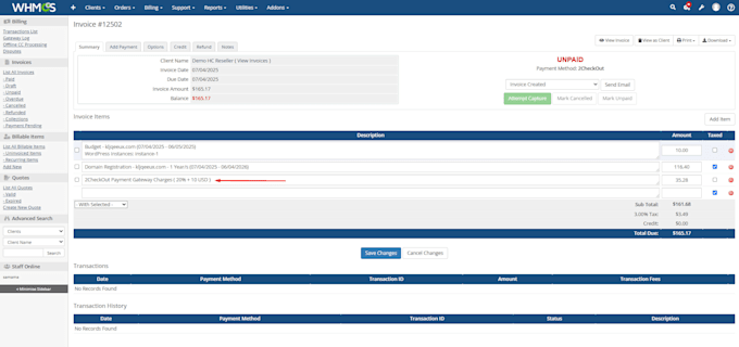 develop custom whmcs modules