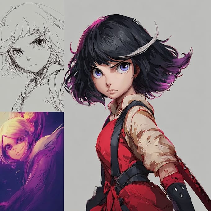 draw anime and manga illustrations