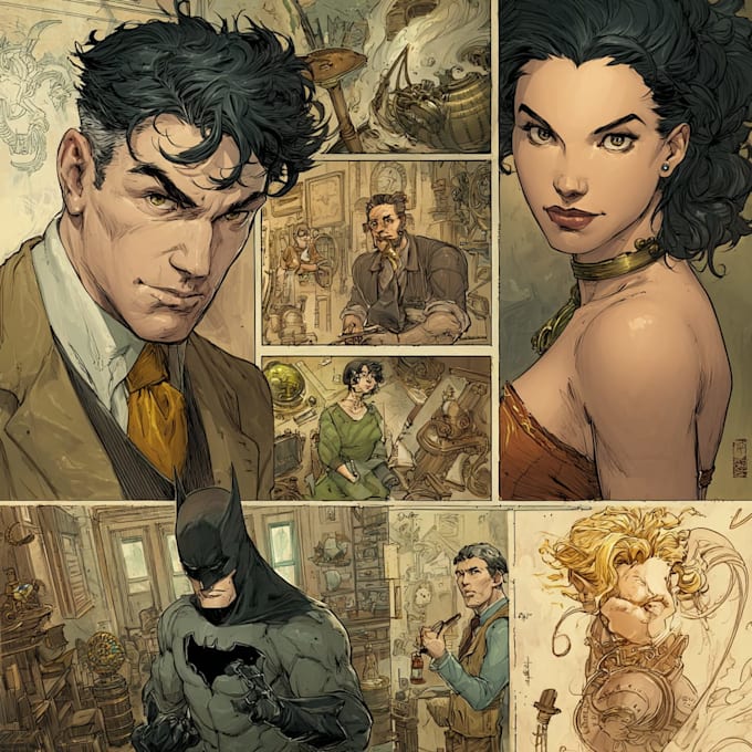 comic book illustration with comic book illustrator