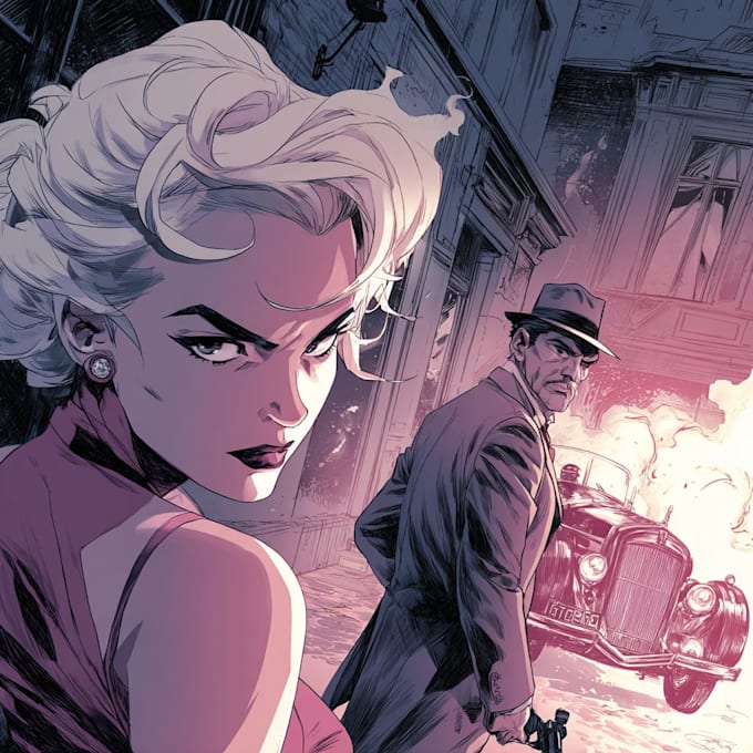 comic book illustration with comic book illustrator