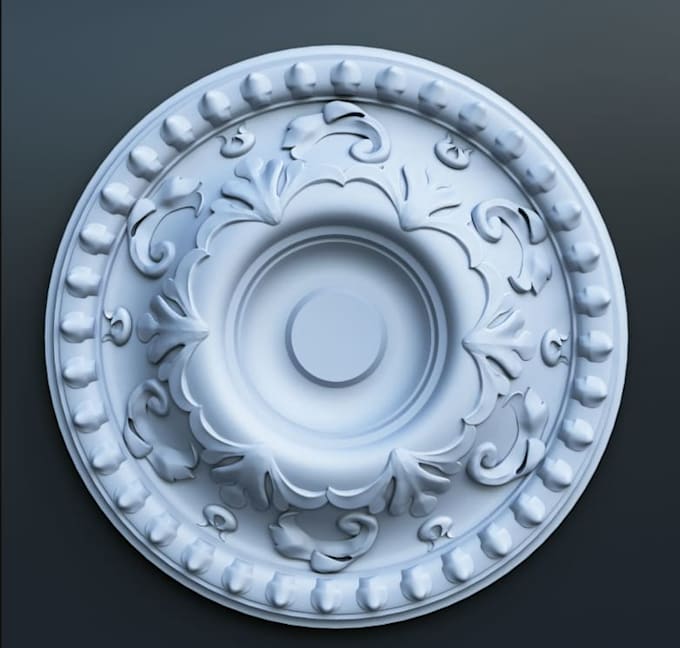 design custom pop ceiling moulds and decorative panels for 3d printing, casting