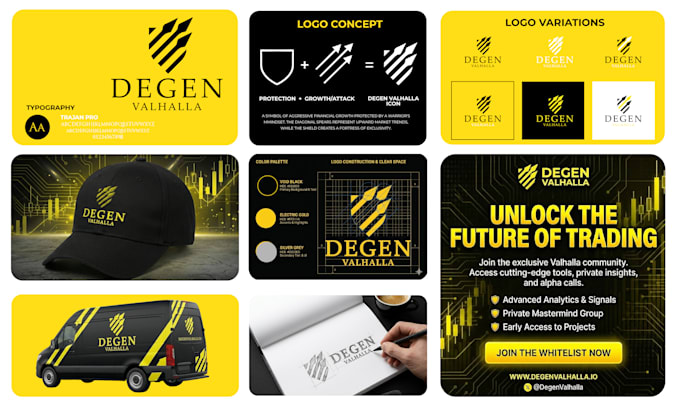 Design custom minimalist logo and full brand identity kit by Annieshafi ...