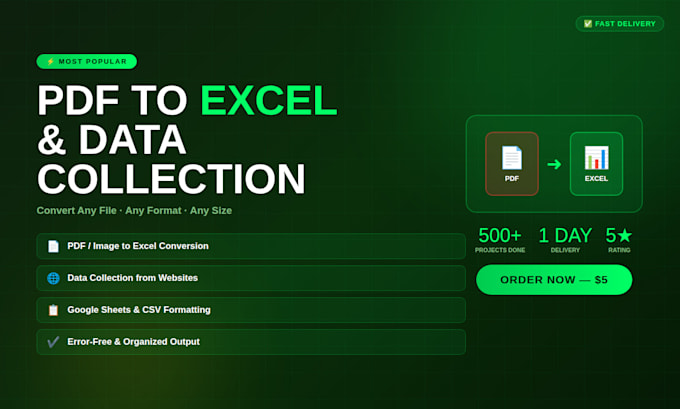 do data entry, web scraping and excel data collection
