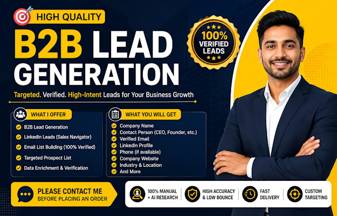 provide b2b lead generation, linkedin leads and prospect lists